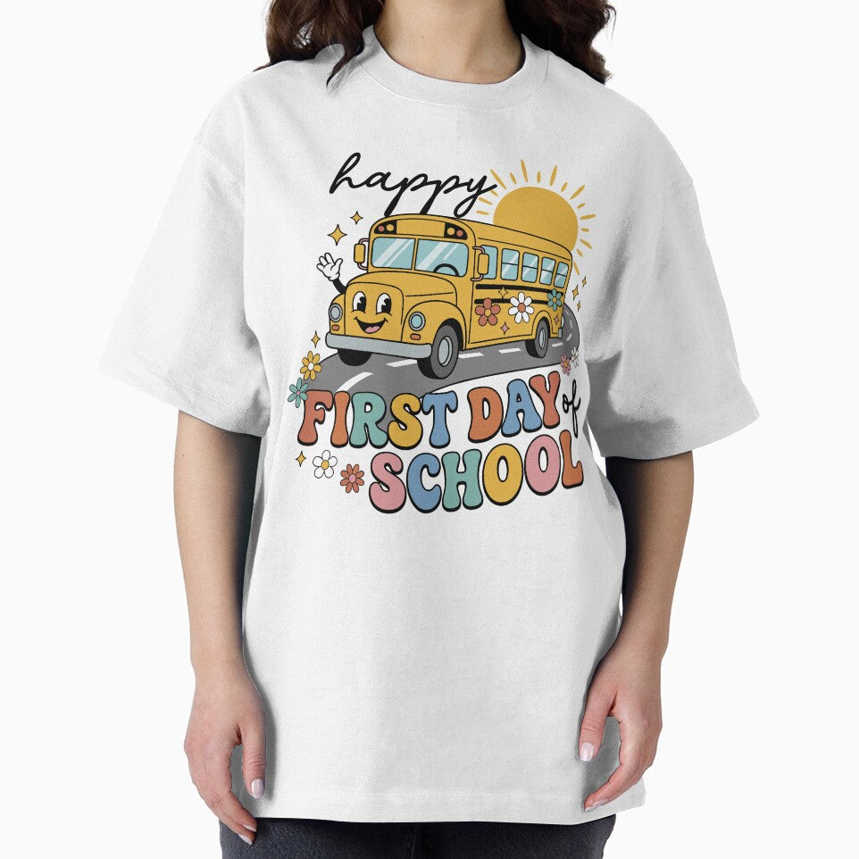 Kids Retro School Bus First Day of School by KroghDs