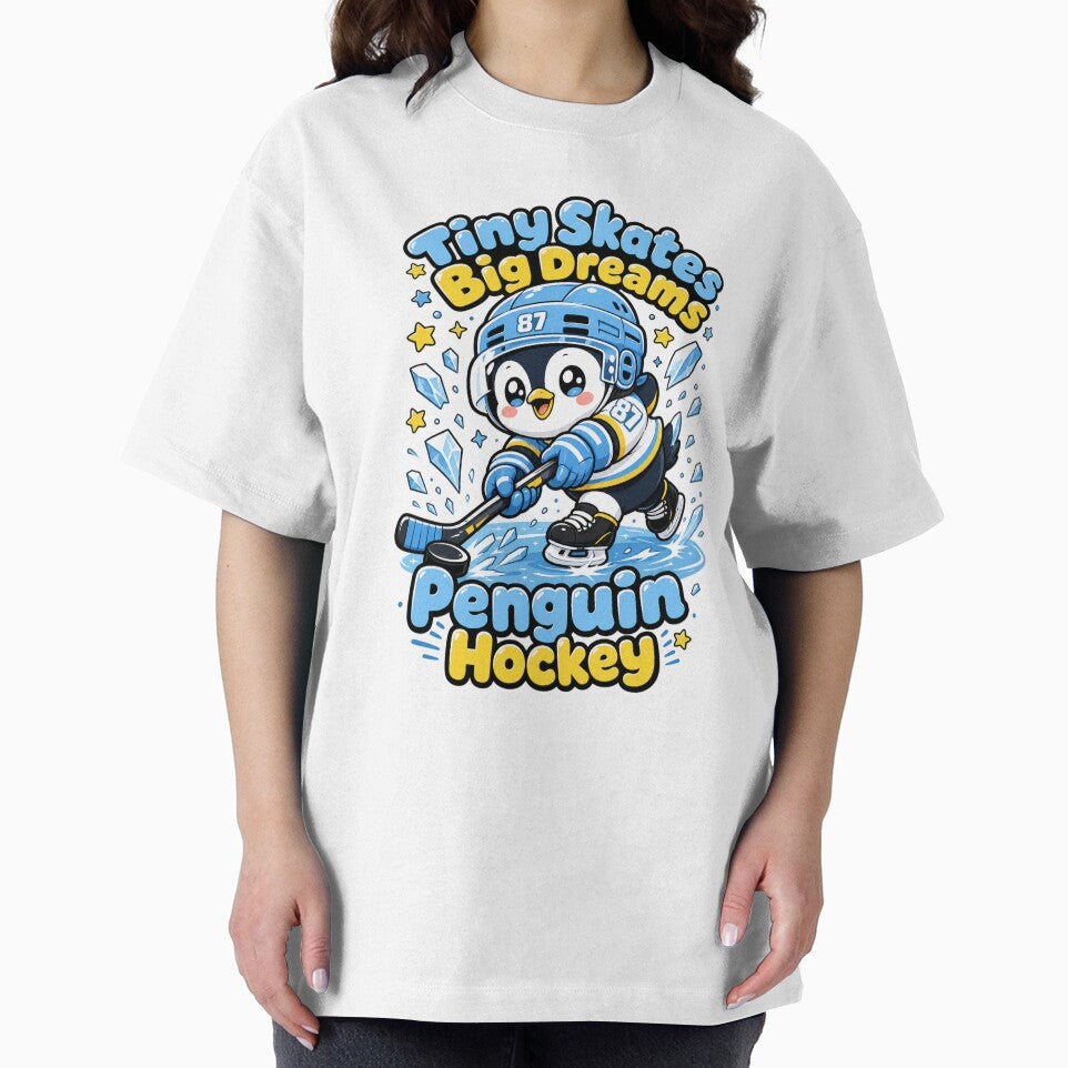 Penguin Ice Hockey Emblem Youth League Shield by VisualArtsOasis