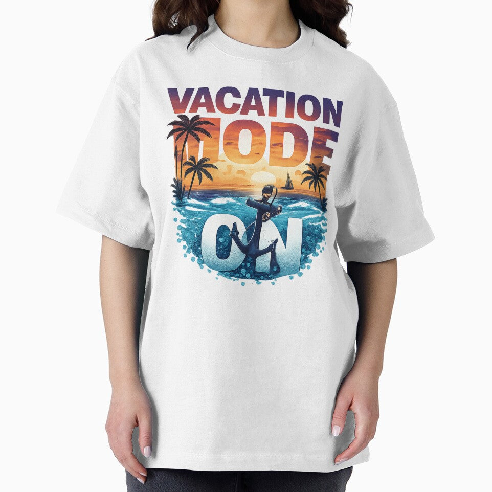 Vacation Mode On Shirt, Cruise Vacation T-Shirt, Tropical Travel Graphic Tee, Beach Holiday Shirt, Summer Vacation Apparel by Kaehaniz