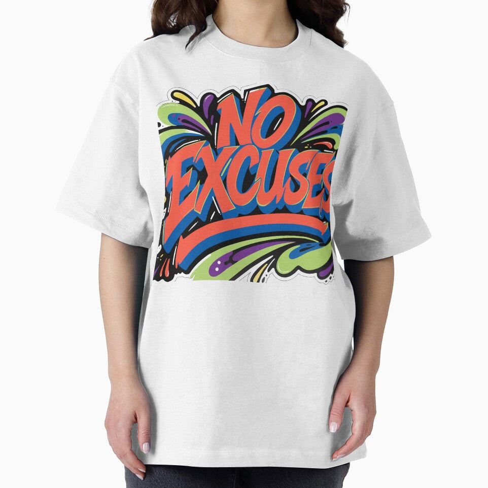 NO EXCUSES Graffiti Sticker by inkfusionhub99