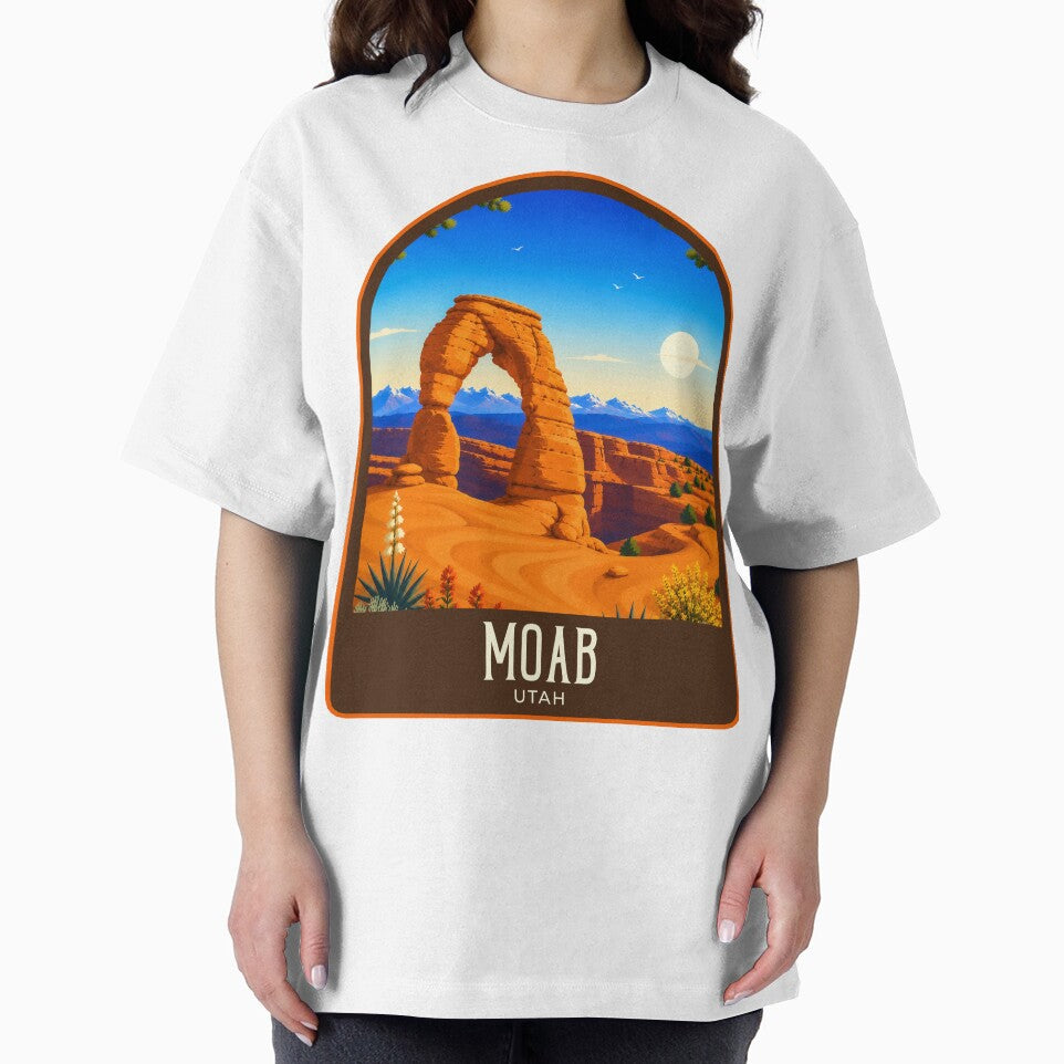 Moab Vintage Travel Illustration by HomeLivingCo