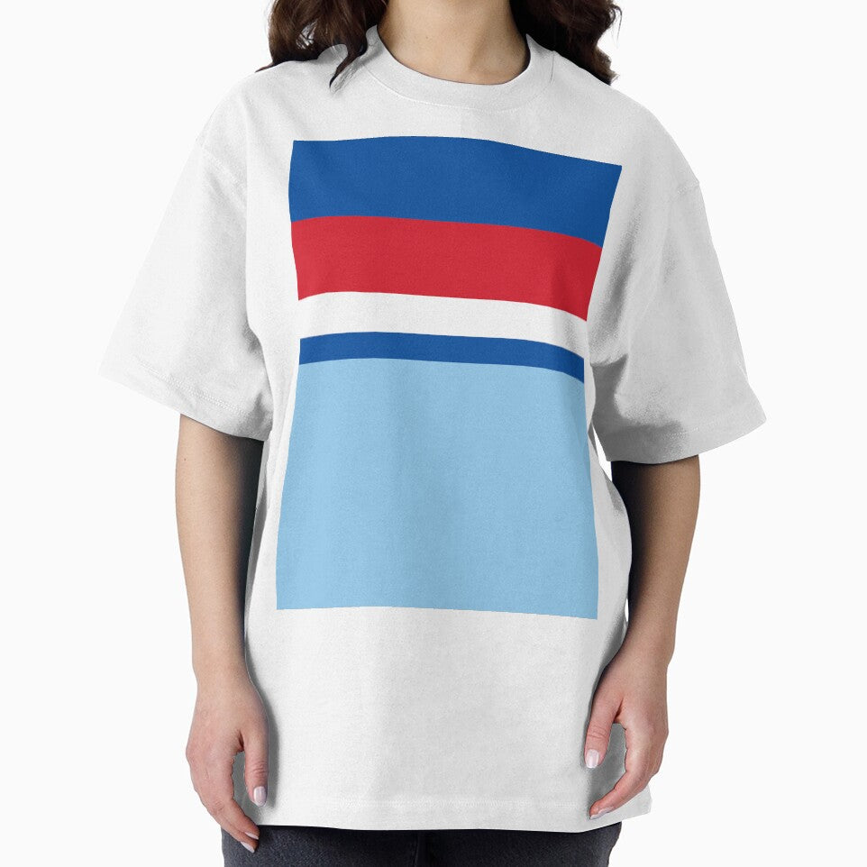 England 1982 World Cup Away Sky, Red, White, Blue by Sporting Colour