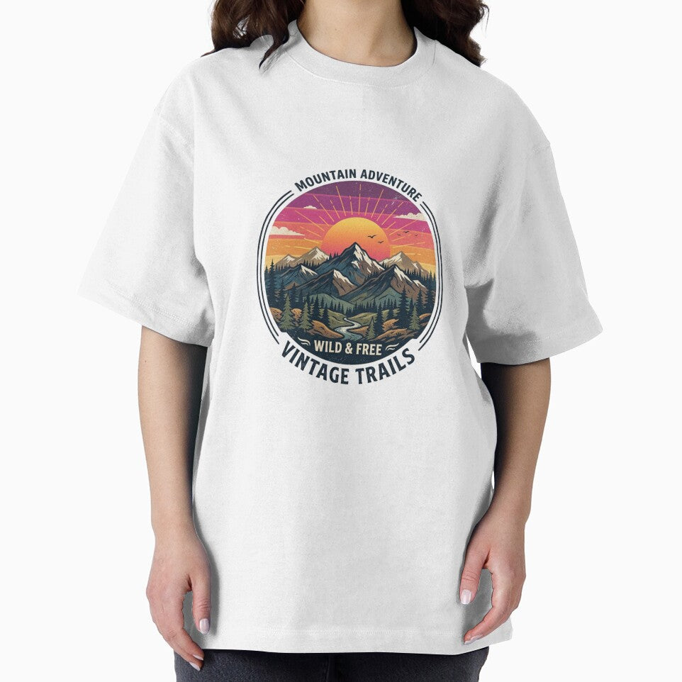 Mountain Adventure Vintage Trails Badge by Figurimania