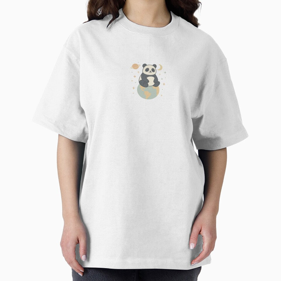 Cosmic Panda – Meditating Panda on Planet Earth by SheepyDaily