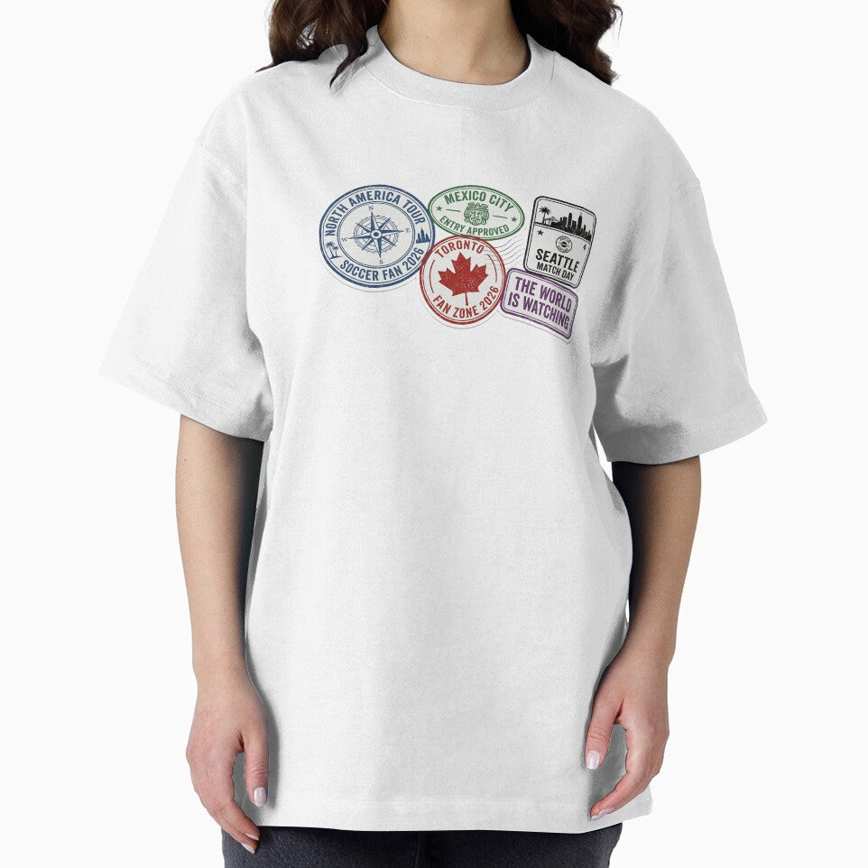 2026 Football North America Tour Passport Stamps - Fan Travel Gear by Color Verse1