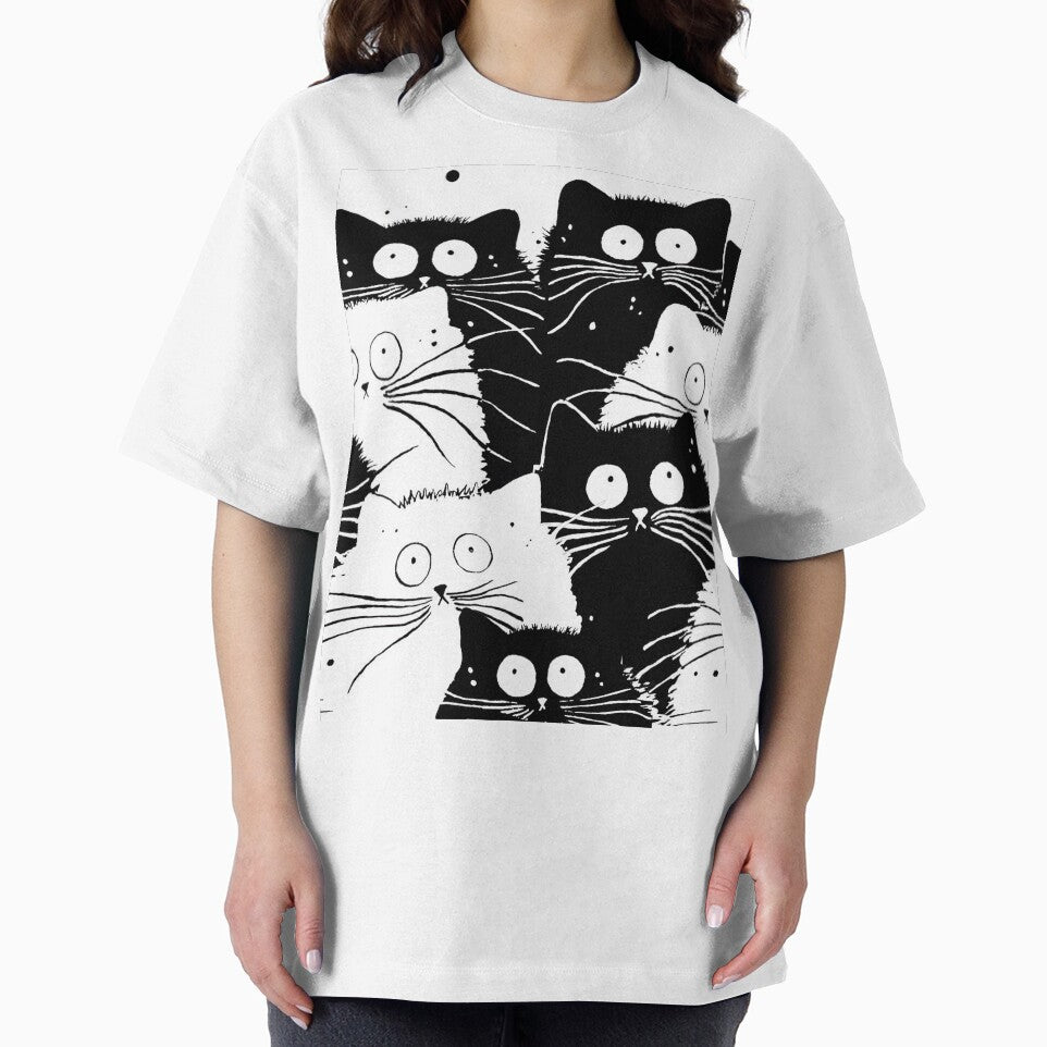 Black cat- White Cat pattern by Huynhdesign