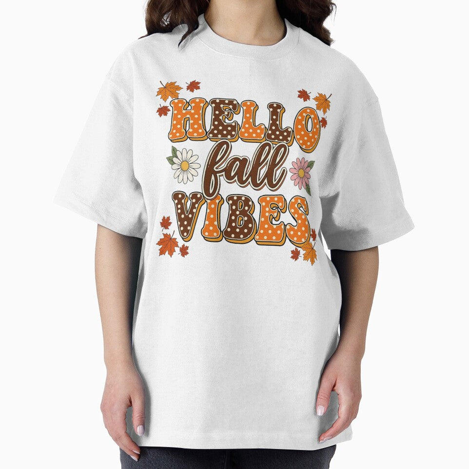 Hello Fall Vibes T-Shirt for Autumn Lovers | Hello Fall Vibes Sticker for Seasonal Decor | Hello Fall Vibes Mug for Coffee Drinkers | Hello Fall Vibes Tote Bag for Pumpkin Patch Trips by Noe Mill