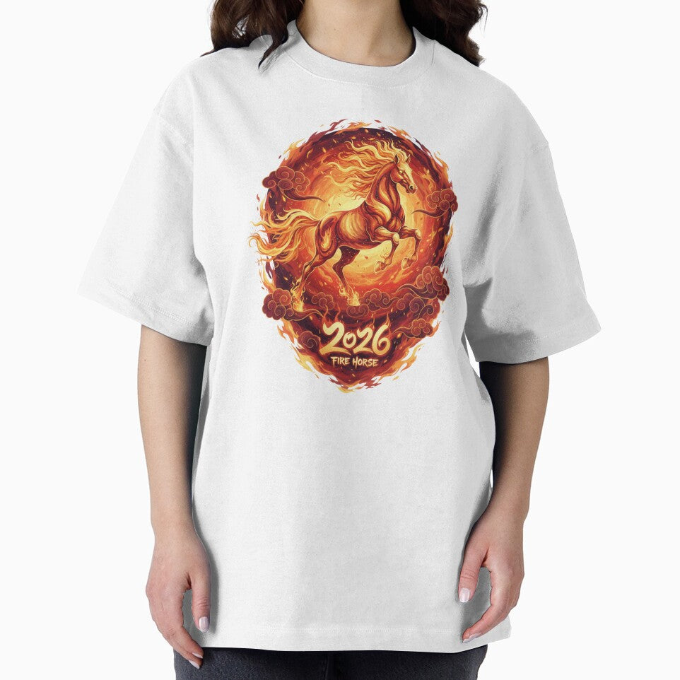 Radiant Ember: 2026 Lunar New Year Fire Horse by Prints & Pulse
