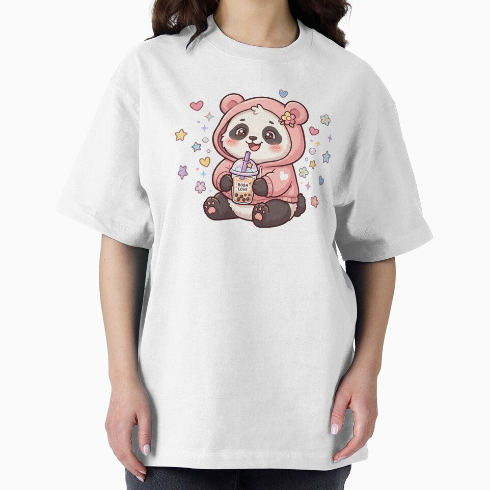 Cute Panda with Boba – Kawaii Bubble Tea Design by StoneByTheMoon