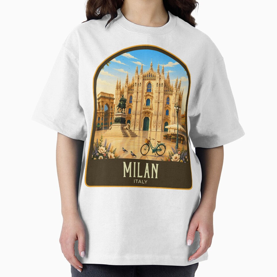 Milan Vintage Travel Illustration by HomeLivingCo