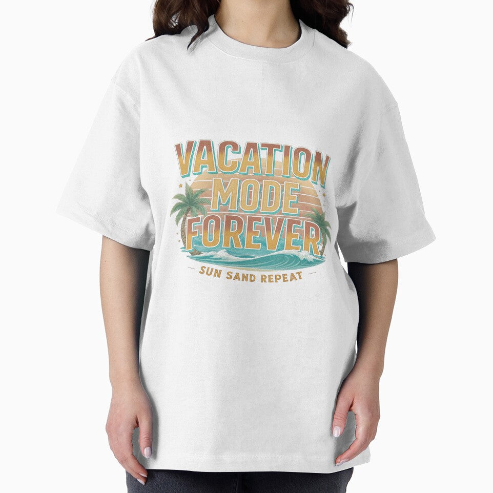Vacation Mode Forever Retro Beach by jackbermess