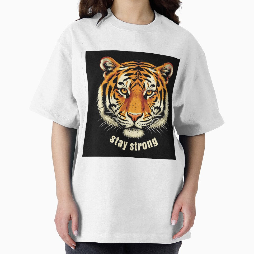 Majestic Bengal Tiger Face Illustration Wildlife Art by Sima Designs