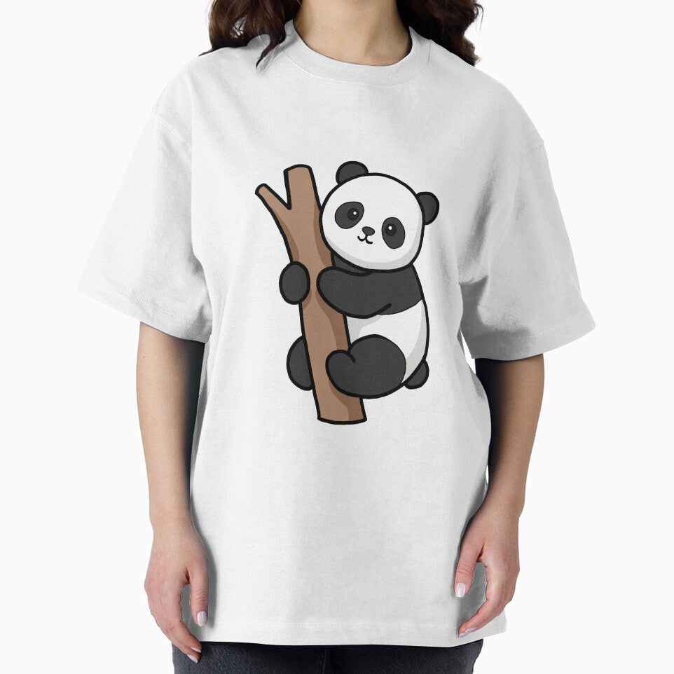 Cute Kawaii Panda Climbing Tree by KDesingArt