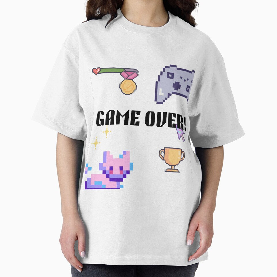 Leveling Up Pixel Gamer Shirt | Retro Gaming Aesthetic Tee | Cute Pixel Art Design by ravenRM