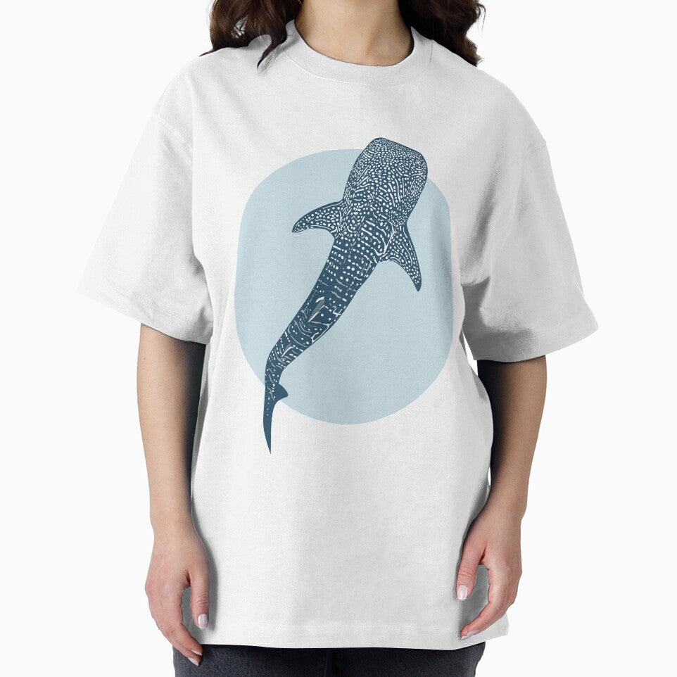 Whale Shark Blue Circle by SeaLarkArt