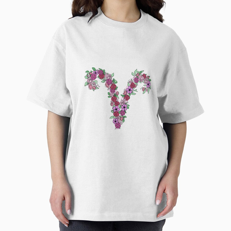 cute aesthetic floral aries symbol by Pbanjelly