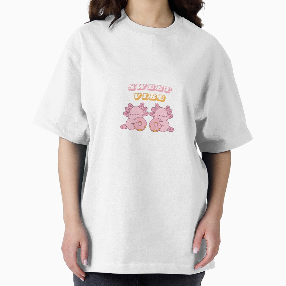Cute Axolotls with Donut – Sweet Vibe by Moon's Arts