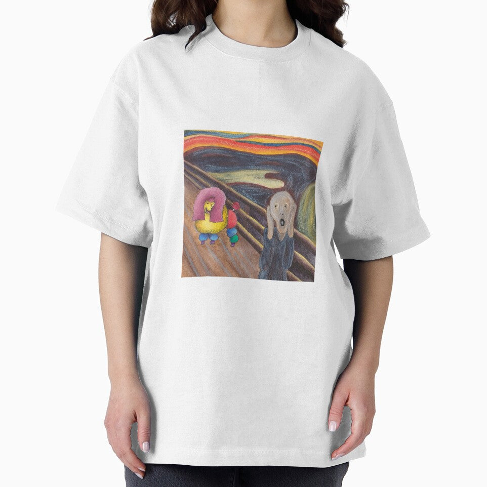 Munch Scream Poodle by sarahkeenan