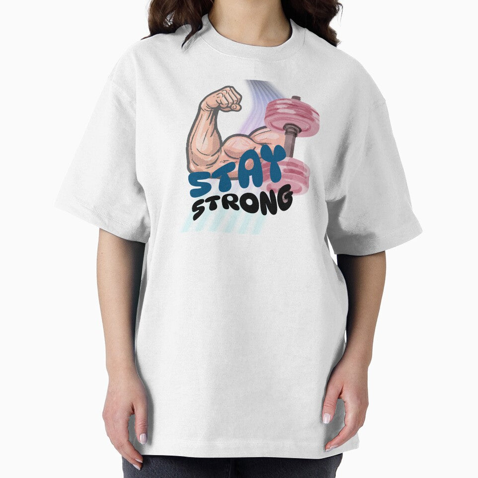 Stay Strong Gym Motivation Design -Fitness Strength Workout Quote by Palette _Vibes