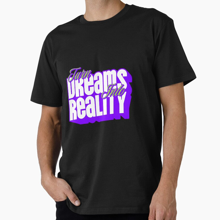 Turn Dreams Into Reality  Bold Motivational Typography by SAPAIDART