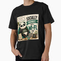 Socially Friendly With WiFi Funny Panda Quote by PopInkAura