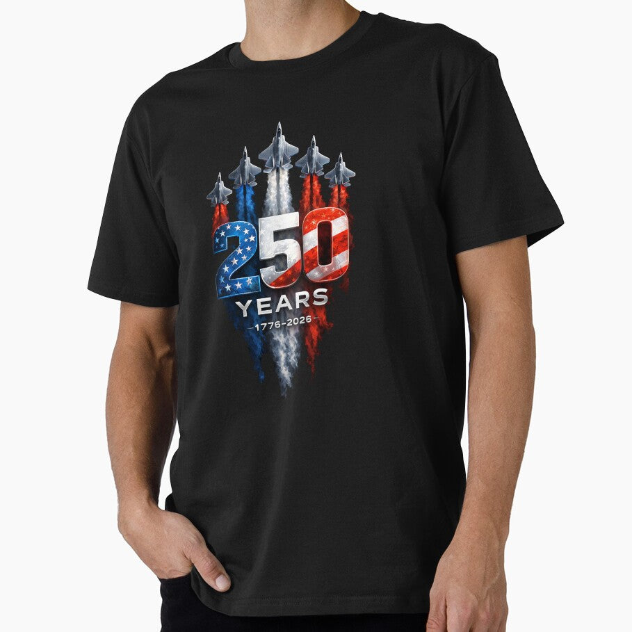 USA 250th Anniversary Patriotic Fighter Jets Design by CleanDecor