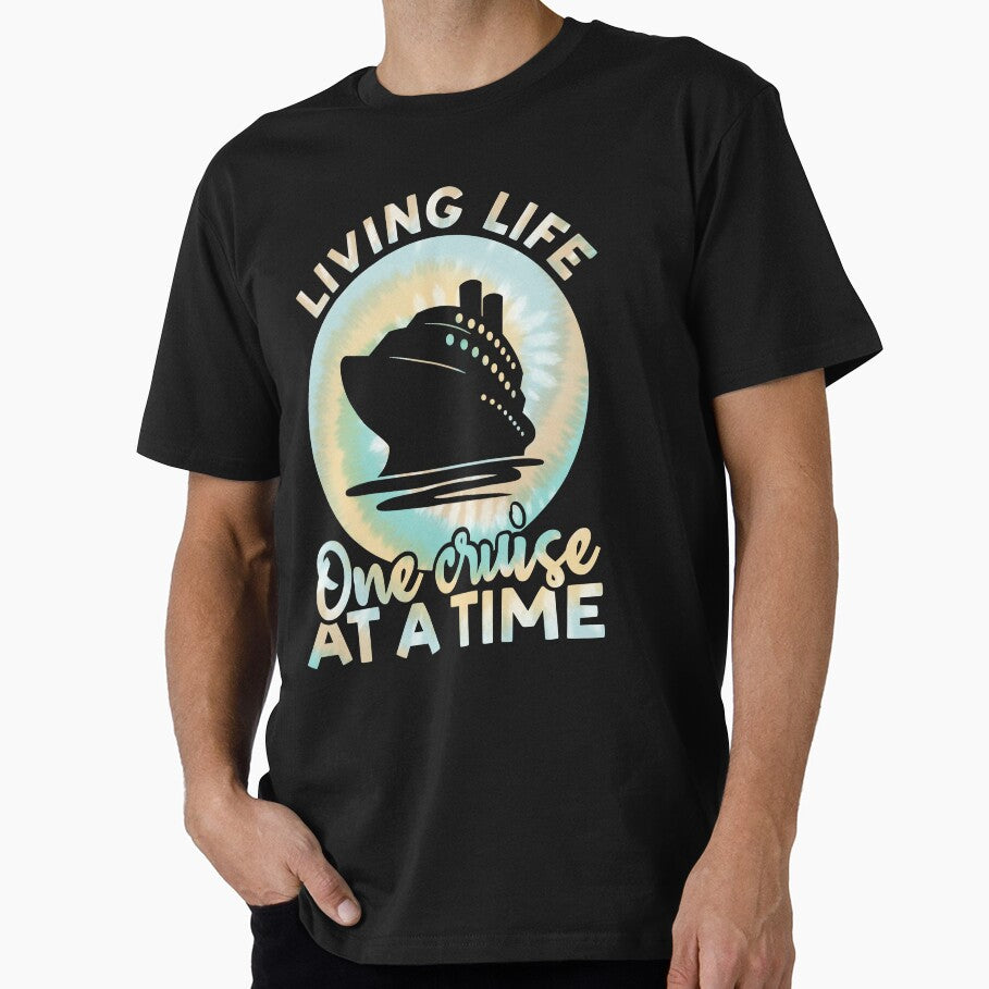 Living Life One Cruise At A Time Tie Dye Print For Family Cruise Trip by JokeGysen