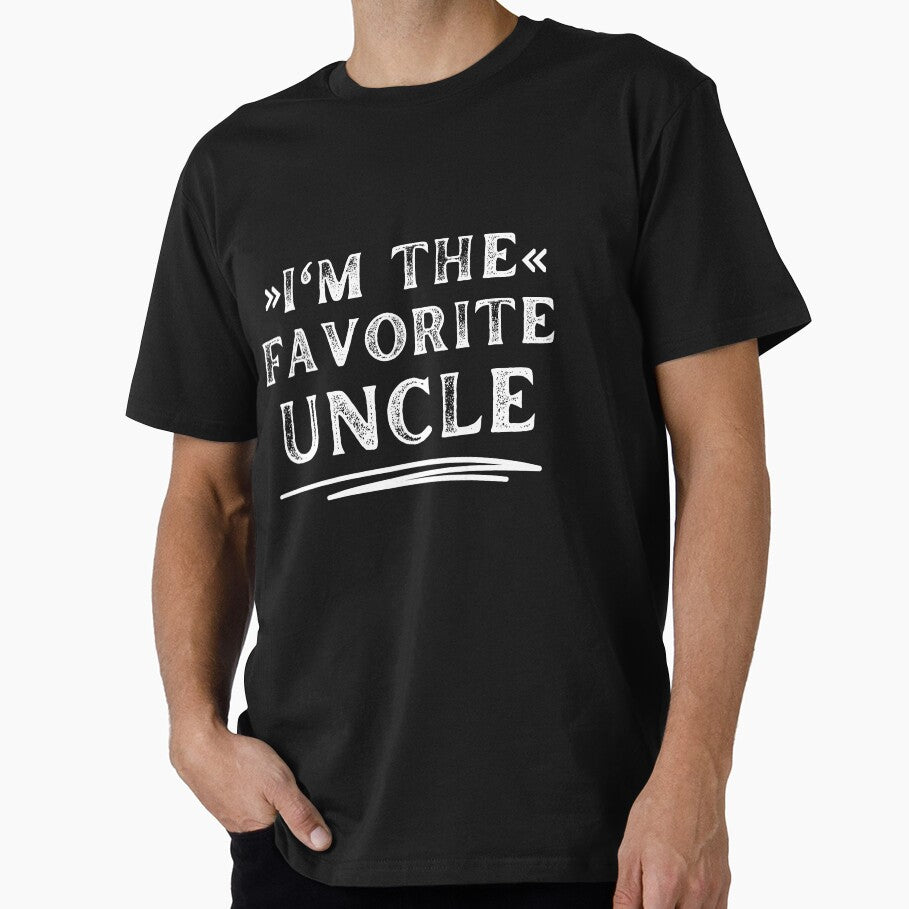 Funny and Proud Uncle Quote Design - I’m The Favorite Uncle - Cute Family Design by Alaminee