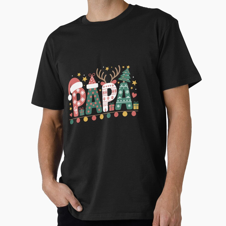 Papa Claus Christmas Lights Pajama Family Matching by grounabslaninal