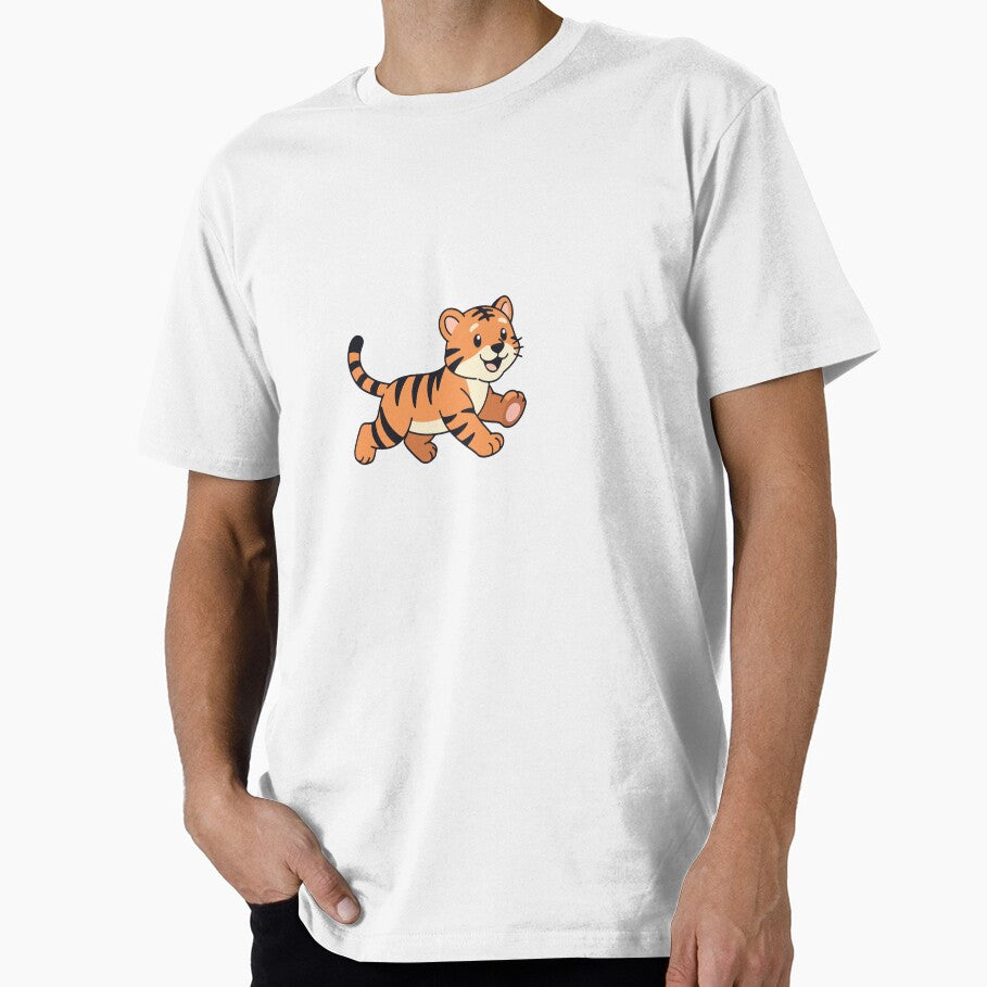 Cute Cartoon Tiger Cub Adorable Chibi Baby Tiger Art by SolutionsArt