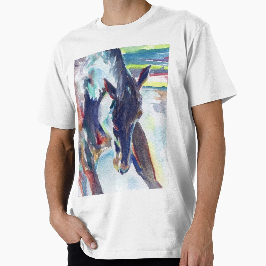 Original Watercolor Horse by JanavanderKolk