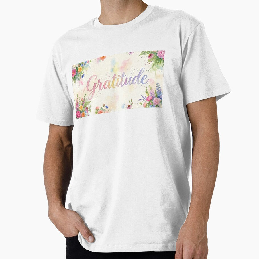 Gratitude floral illustration by Cozy Beam Studio