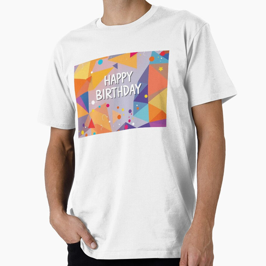 Polygonal Birthday Card Celebration by IntelliMindDesigns