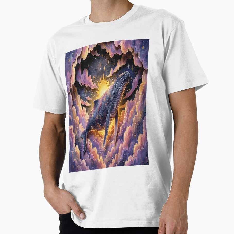 Cosmic Whale Swimming Through Nebula Clouds by moses10