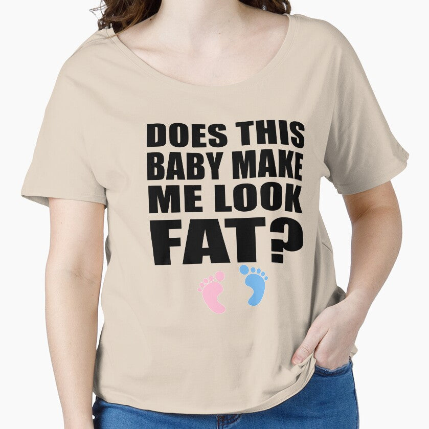Does This Make Me Look Fat? Baby Shower Gender Reveal Party Cute Funny Gift Expecting Mom Mother by arcadetoystore