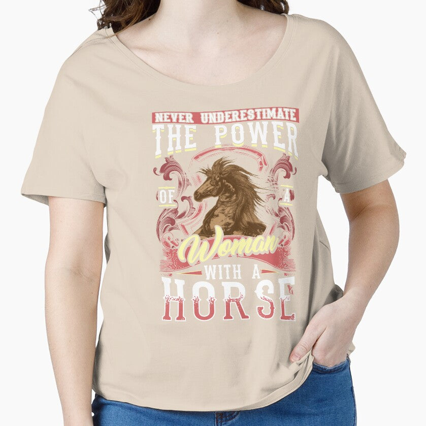 Never Underestimate A Woman With A Horse by Sinjy