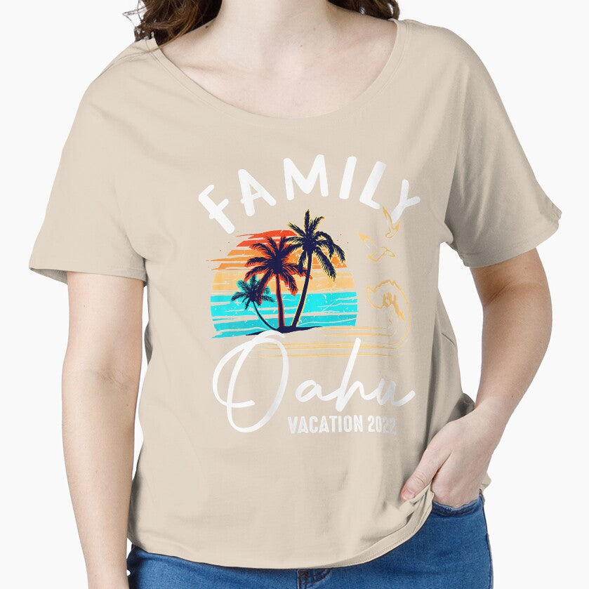 Womens Oahu Hawaii Hawaiian Vacation 2022 Matching Family by NormaEng