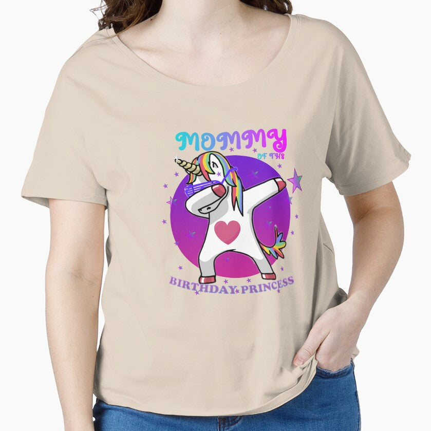 Mommy of the Birthday Princess Girl Dabbing Unicorn Mom by BestdesignerFM