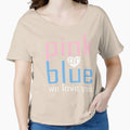 Pink Or Blue We Love You Baby Shower Heart Gender Reveal Party Mens Womens T Shirt by arcadetoystore
