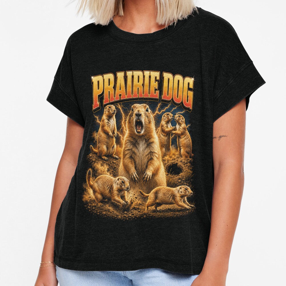 Prairie Dog 90s Retro Collage by OceanBandwear