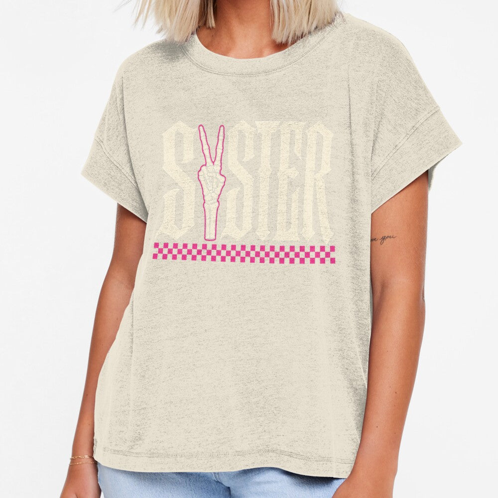 Sister of The Bad Two The Bone - Funny Skeleton Birthday Saying Sister by CutOutIdols