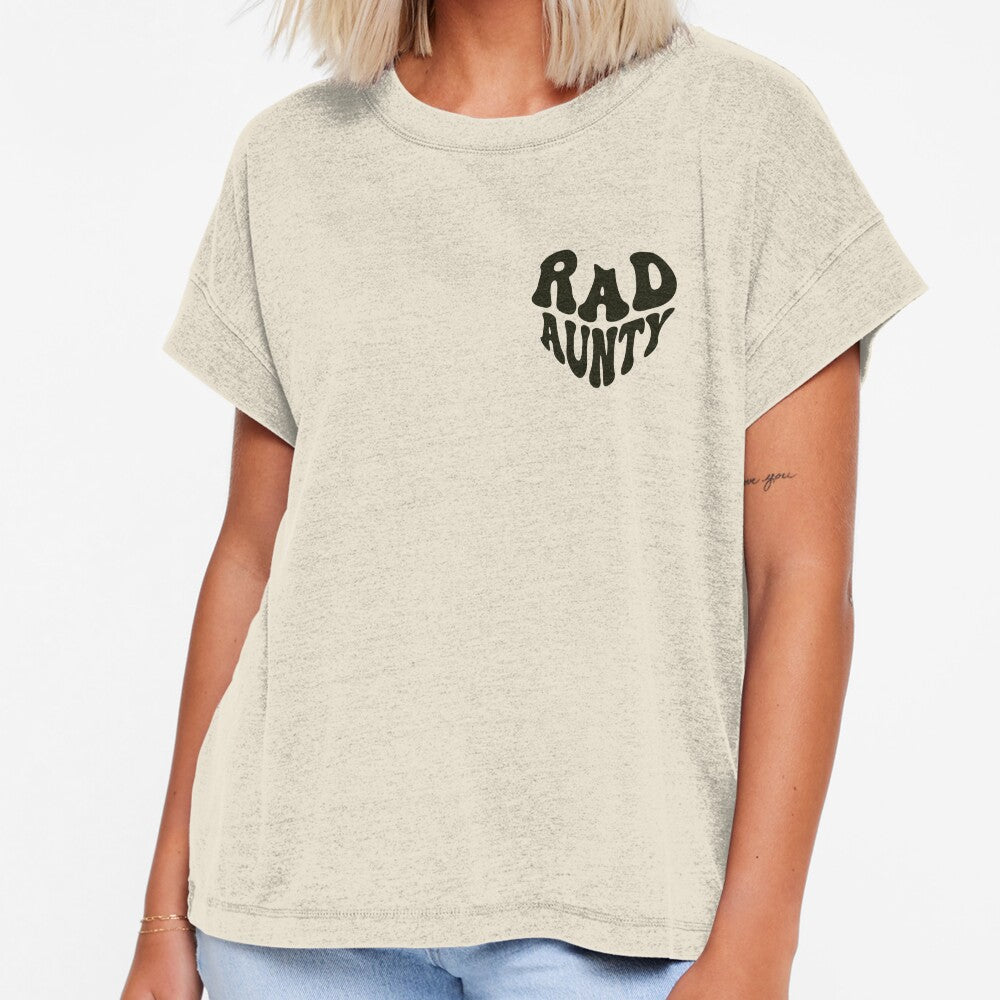 Rad Aunty Retro Heart Vintage Aunt by WAMTEES