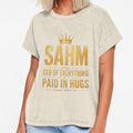 SAHM CEO Of Everything Paid In Hugs Funny Stay At Home Mom Gift by ChiefMomCo