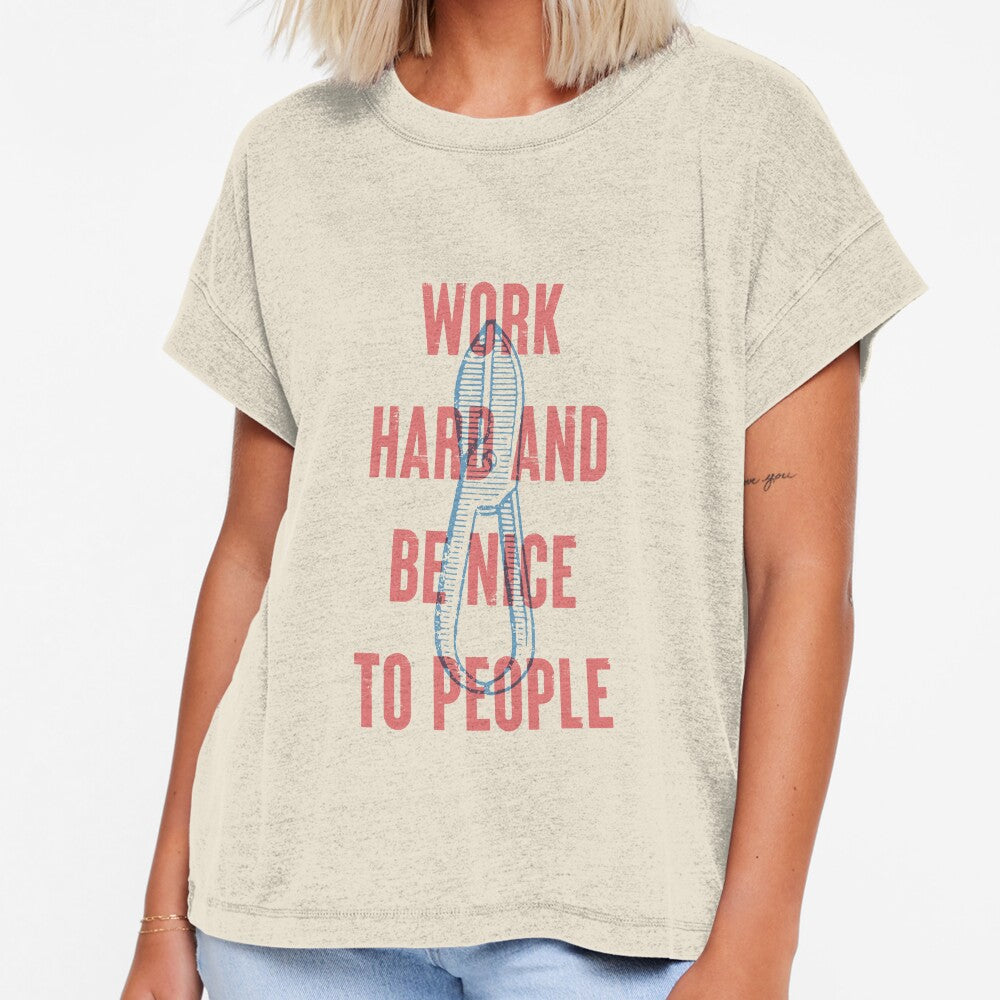Work Hard and Be Nice to People by Vintagrafica