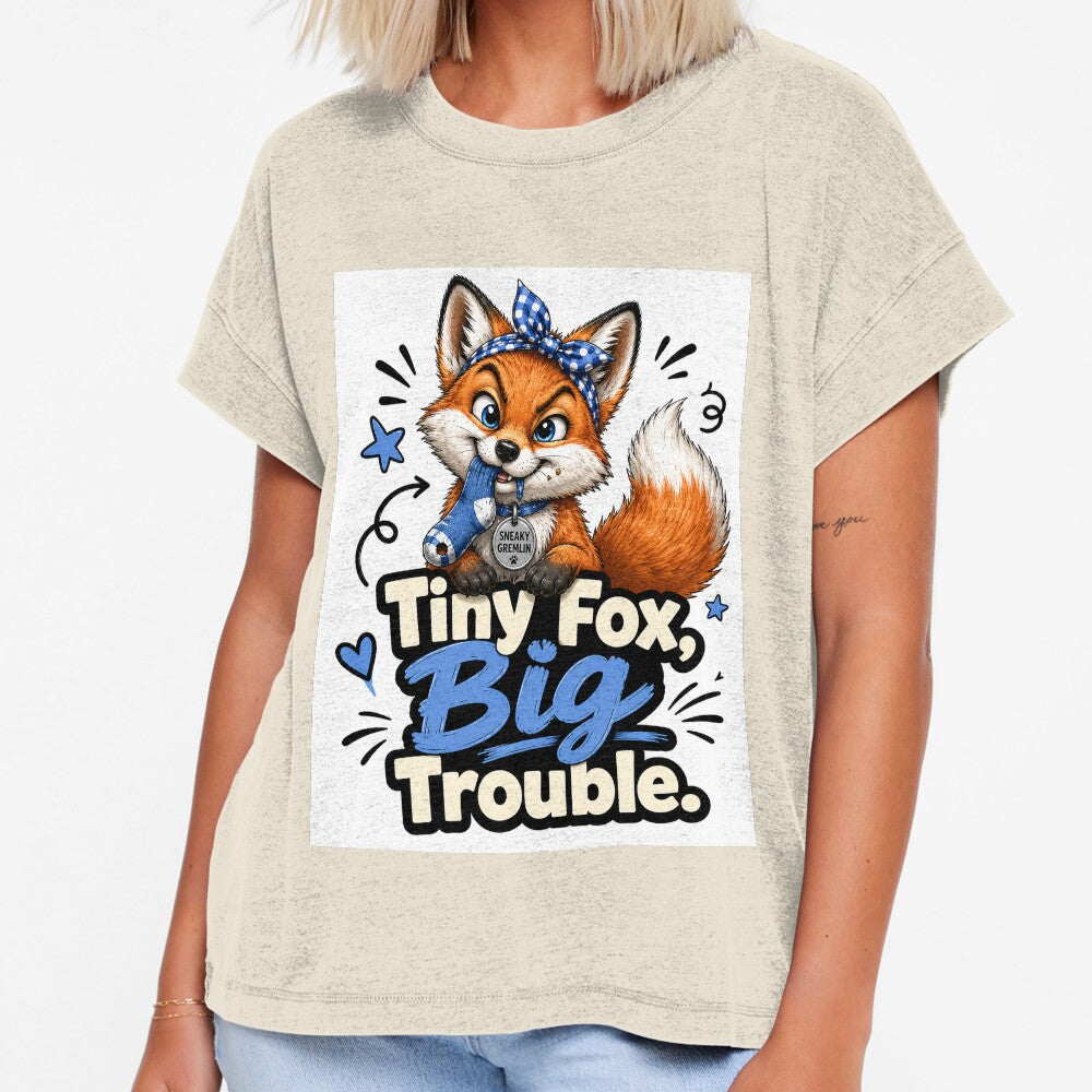 Tiny Fox Big Trouble – Funny Sneaky Gremlin Fox by alw951
