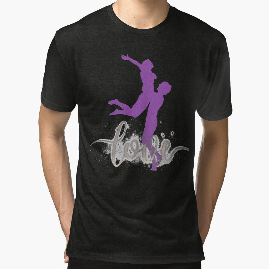 Romantic Love Couple Silhouette Art by Adappai