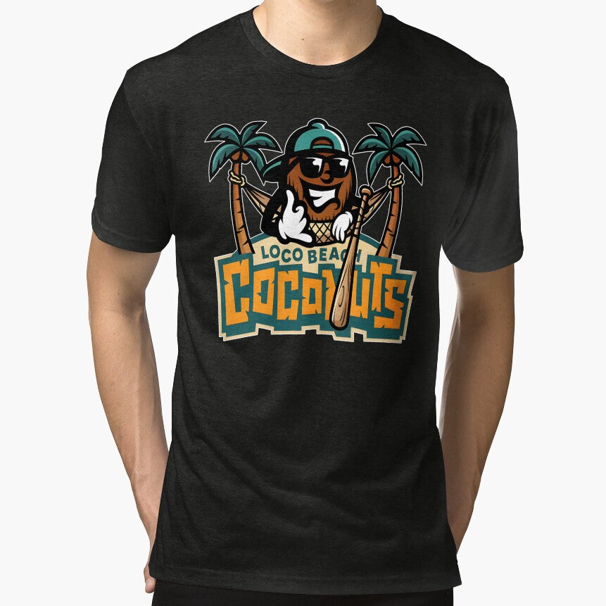 Loco Beach Coconuts Baseball by CharmiA Fox