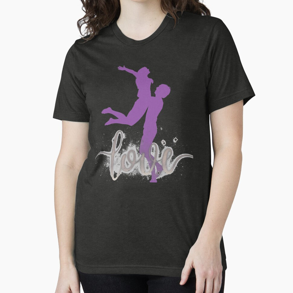 Romantic Love Couple Silhouette Art by Adappai