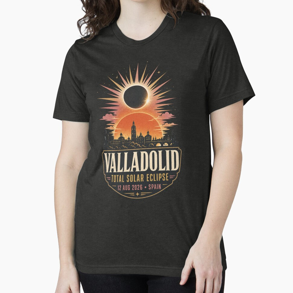 Valladolid Total Solar Eclipse 2026 Spain by Print Loft