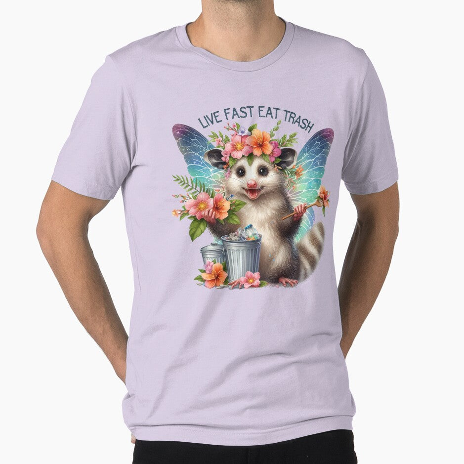 Fairy Possum Live Fast Eat Trash by vectcd